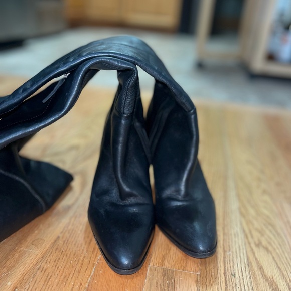 Zara Geometric Over the Knee Boots - Picture 3 of 9